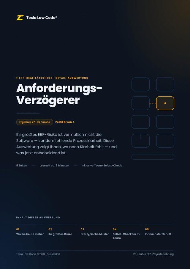 Auswertungsseite Profil Anforderungs-Verzögerer